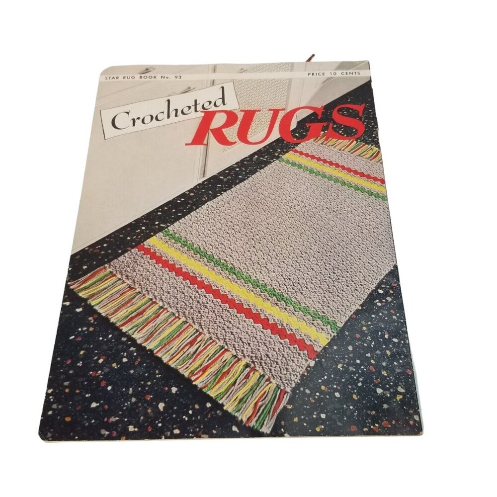 Star Rug Book 1952 Crocheted Rugs Star Rug Book 93 American Thread Company - Picture 2 of 11